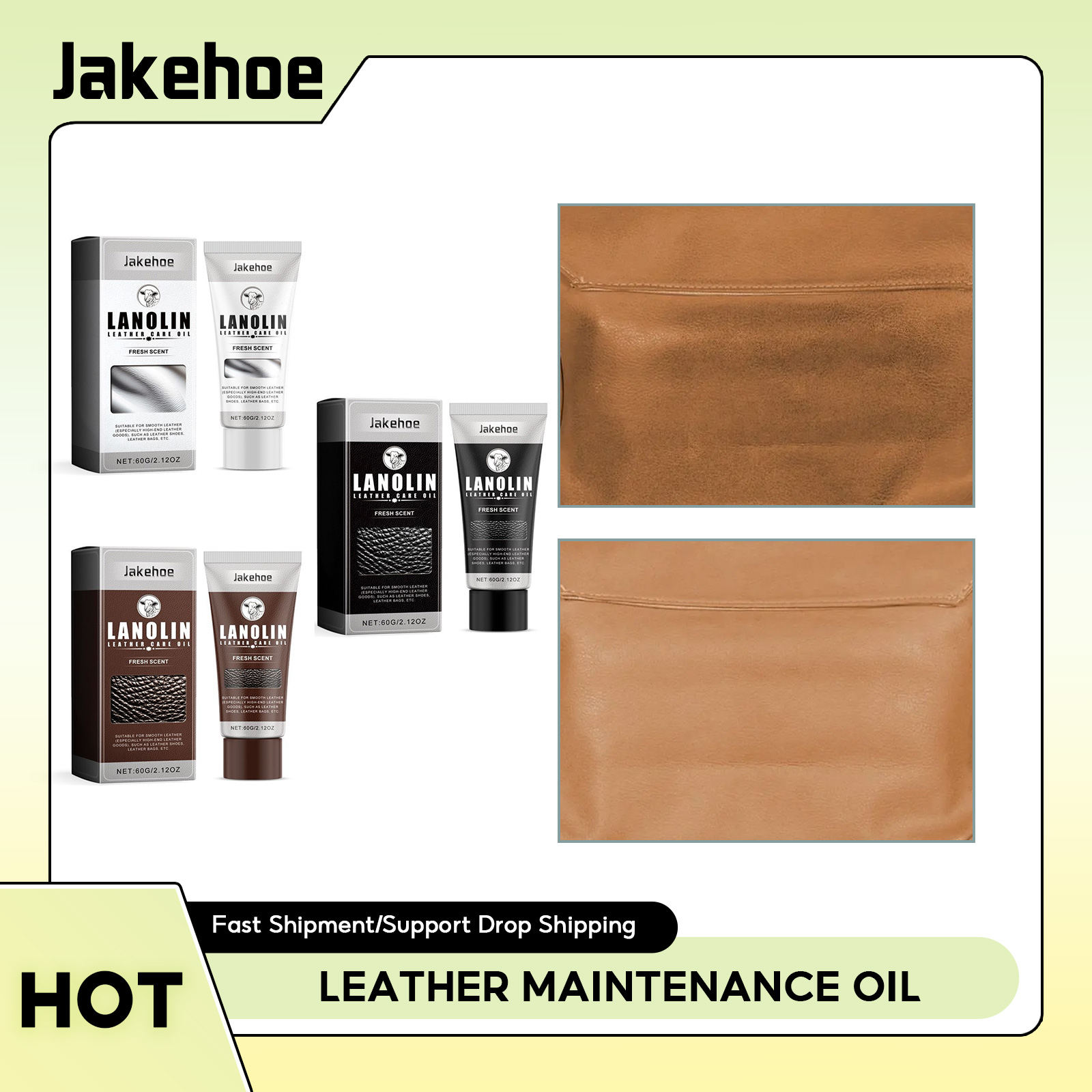 Leather Shoe Polish - زيت صيانة الجلد للأحذية ، أكياس