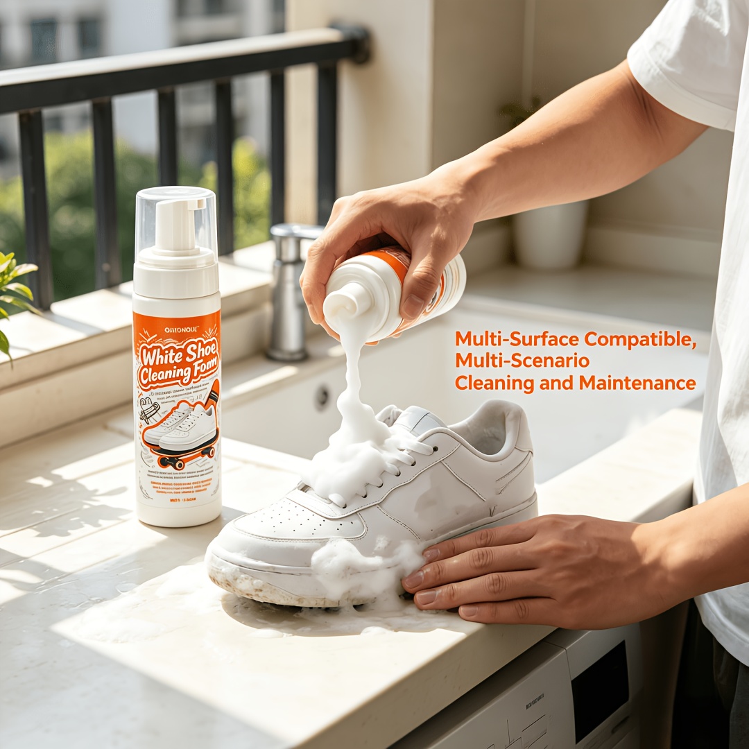 منظف أحذية أبيض محمول بدون شطف - مراجعة Sneaker Cleaner وسعره