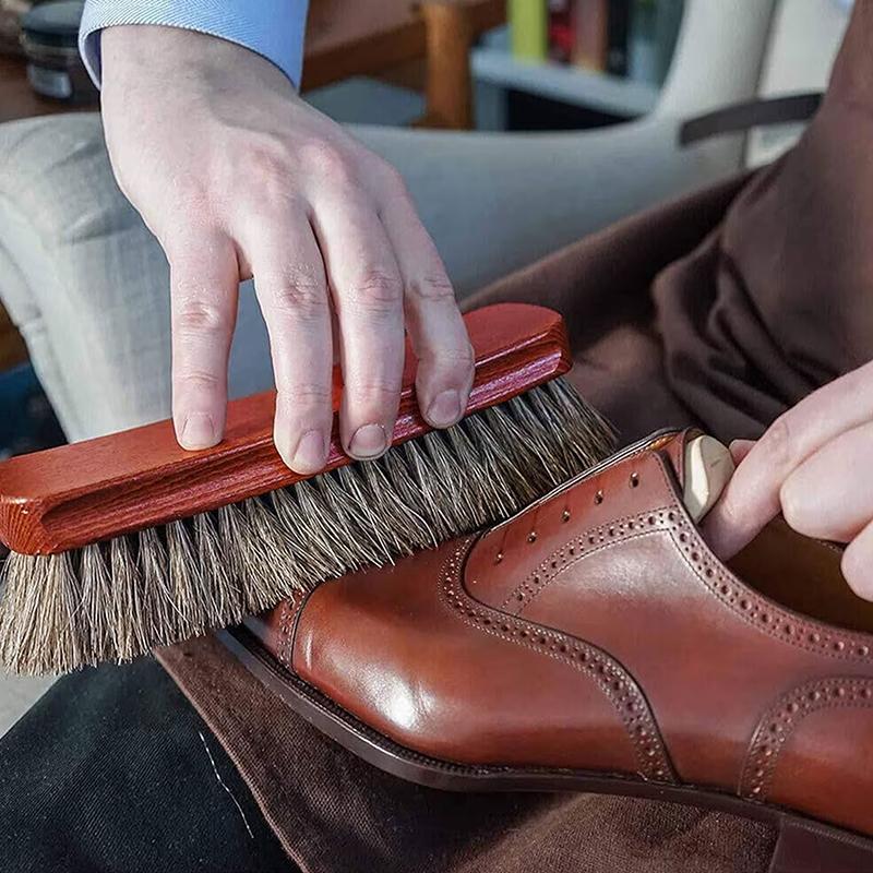 طقم فرشاة تلميع الأحذية من شعر - مراجعة Leather Shoe Polish وسعره