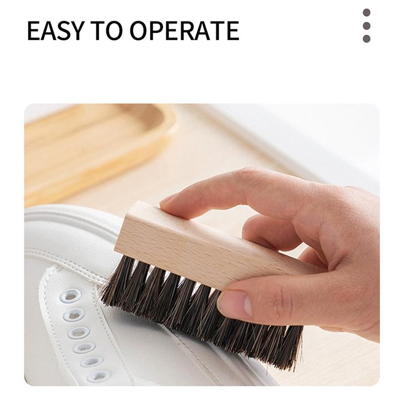 فرشاة أحذية بمقبض خشبي ، مفيدة - مراجعة Shoe Cleaning Brush وسعره